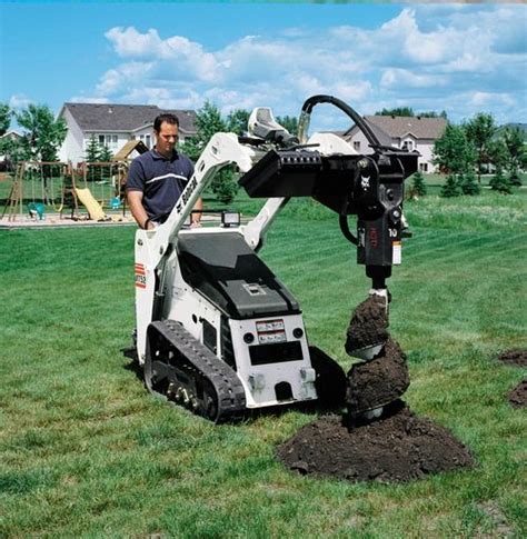 skid steer post hole digger for rent|bobcat post hole digger rental.